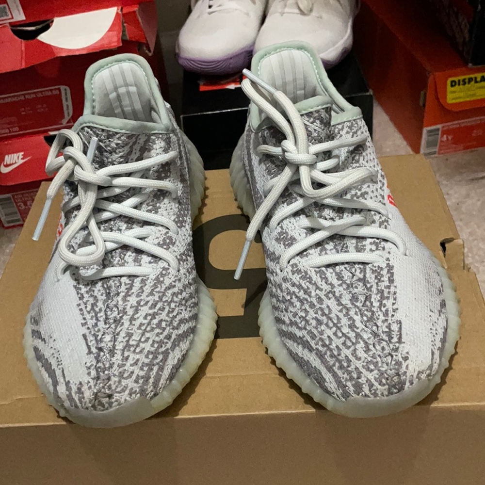 Yeezy Boost 350 blue tint